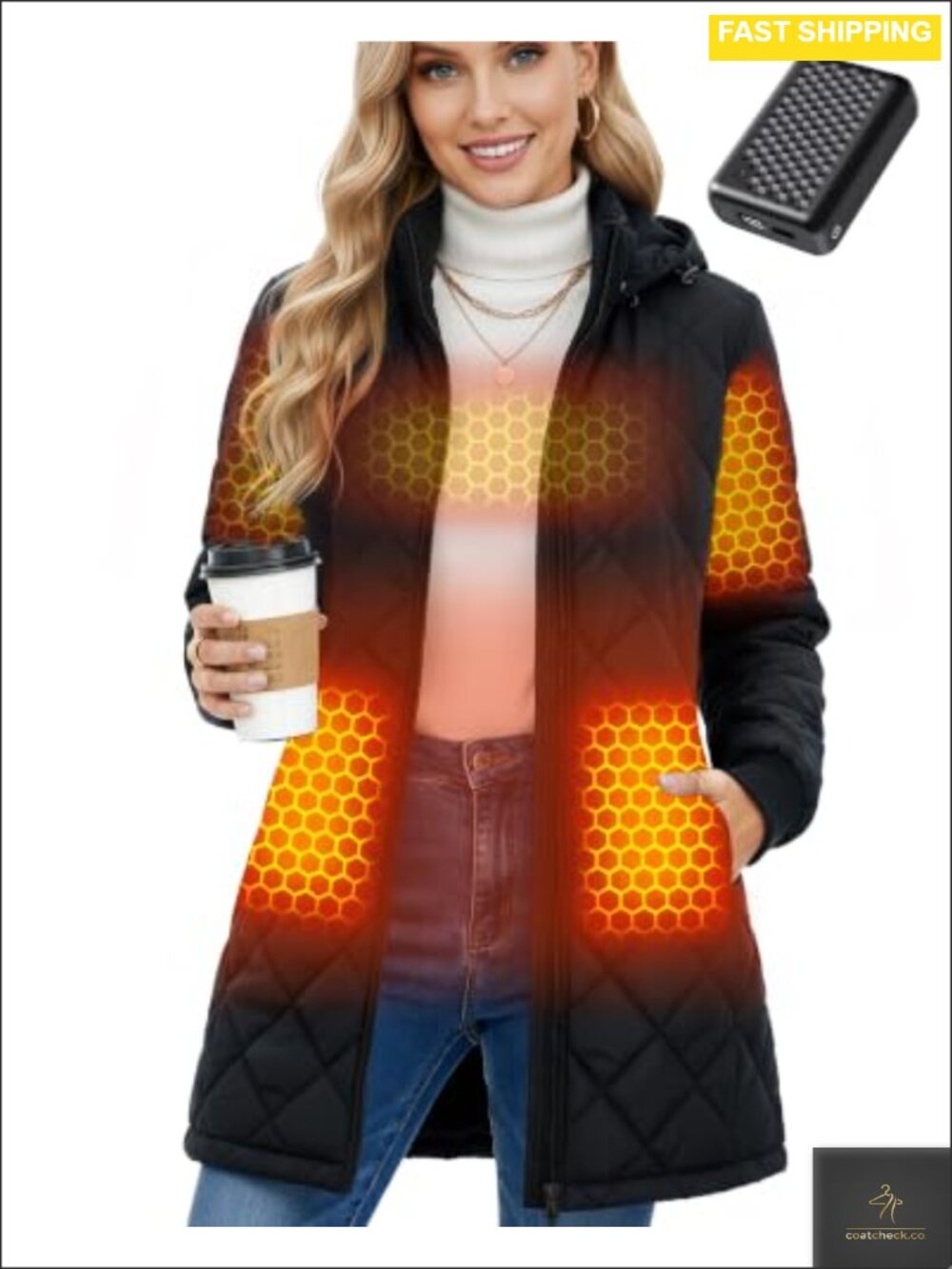 Graphene Heated Jacket 6-Zone 12V 18400mAh Battery Women